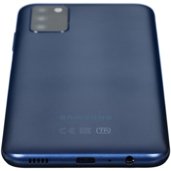 6.5" Смартфон Samsung Galaxy A03s 32 ГБ синий [8x(2.3 ГГц), 3 Гб, 2 SIM, TN, 1600x720, камера 13+2+2 Мп, 4G, GPS, 5000 мА*ч]
