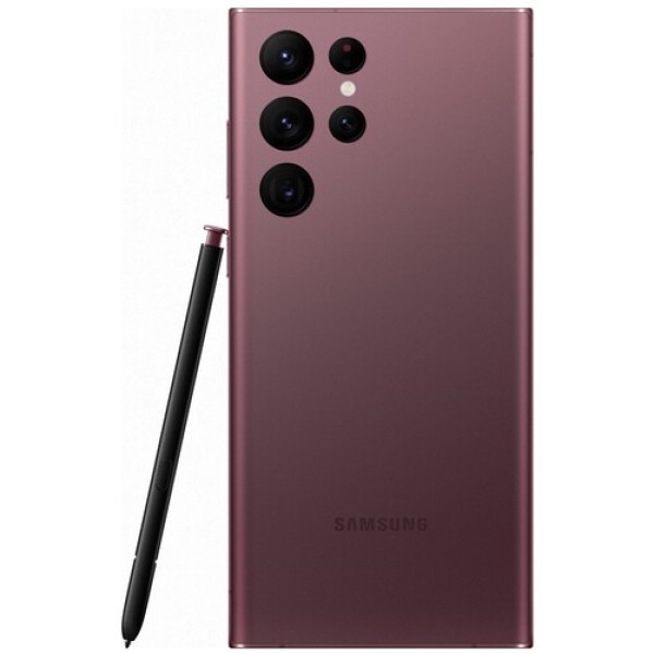 Смартфон Samsung Galaxy S22 Ultra 8/128Gb [6,8"/5G/NFC/Cam108+12+10+10Mpx/5000mAh/Бургунди]