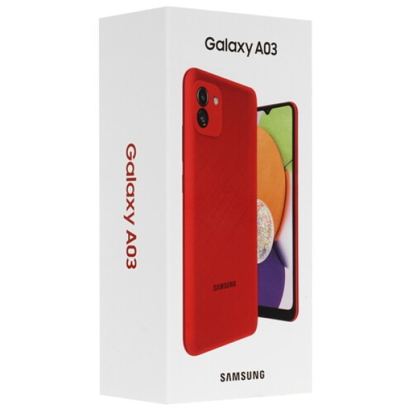 6.5" Смартфон Samsung Galaxy A03 32 ГБ красный