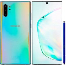 Смартфон Samsung Galaxy Note 10+ 6.8" 256Gb AuraGlow Exynos9825(2x2.7Ghz+2x2.3Ghz+4x1.95Ghz)/12Gb/3040x1440/dAMOLED/2SIM/LTE/Cam16+12+12/4300mAh/An9