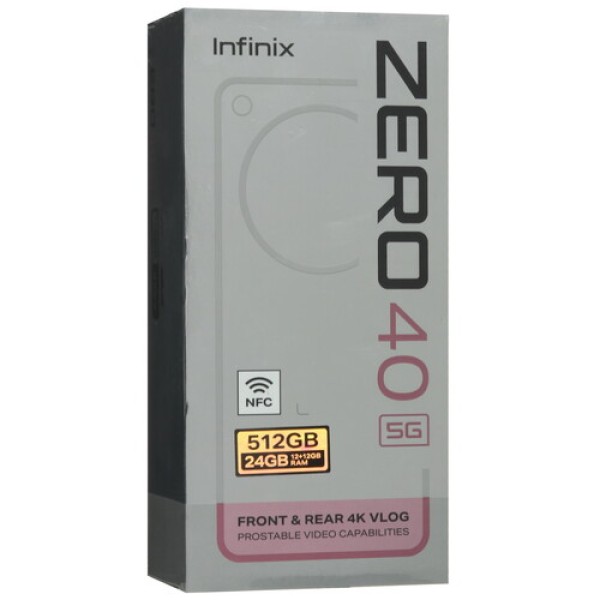 6.78" Смартфон Infinix ZERO 40 5G 512 ГБ фиолетовый
