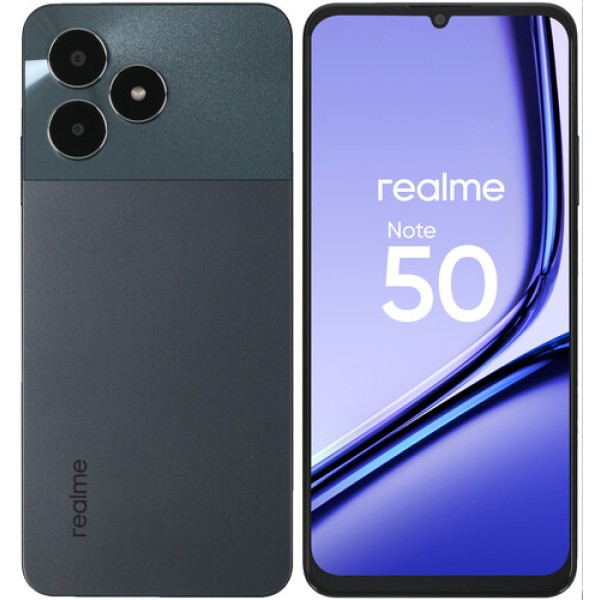6.74" Смартфон realme Note 50 256 ГБ черный