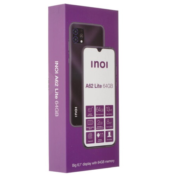 6.1" Смартфон INOI A62 Lite 64 ГБ черный
