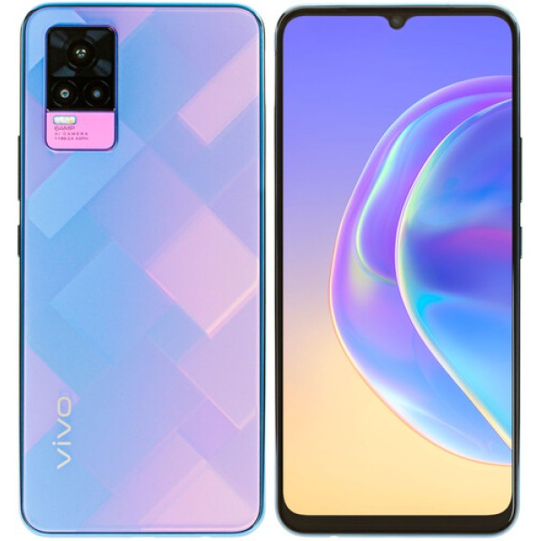 6.44" Смартфон Vivo V21e 128 ГБ синий