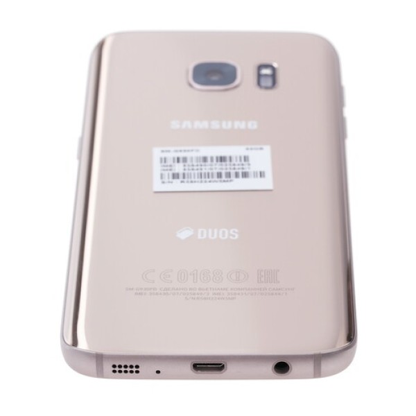 Смартфон Samsung SM-G930FD Galaxy S7 5.1" 32Gb Gold 8(4х2.3Ghz+4х1.6Ghz)/4096Mb/2560x1440/LTE/GPS/Cam12/3000mAh/And6.0