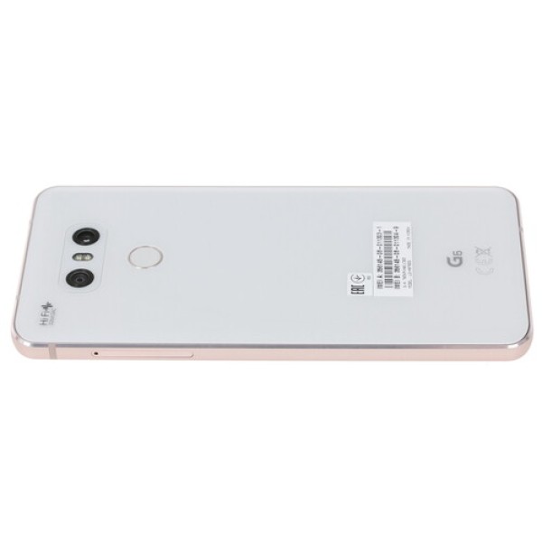 Смартфон LG G6 5.7" 64Gb White 4x2,35Ghz/4096Mb/2880x1440/IPS/2SIM/LTE/Cam13+13/3300mAh/Android 7.0