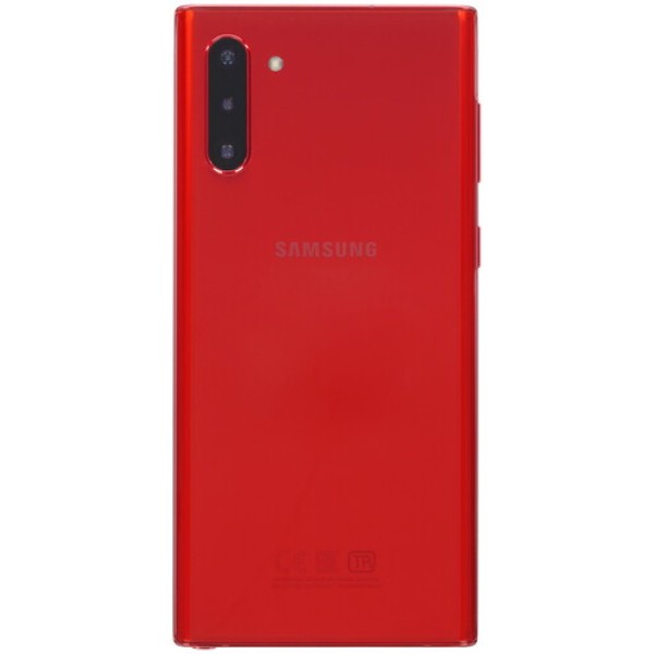 Смартфон Samsung Galaxy Note 10 6.3" 256Gb Red Exynos 9825(2x2.7Ghz+2x2.3Ghz+4x1.95Ghz)/8192Mb/3040x1440/dAMOLED/2SIM/LTE/Cam16+12+12/3500mAh/An9