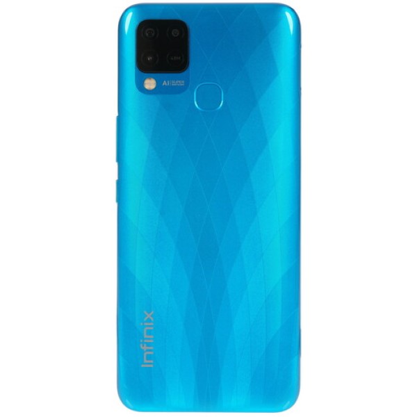 6.82" Смартфон Infinix HOT 10S 128 ГБ синий [8x2 ГГц, 4 Гб, 2 SIM, TFT, 1640х720, камера 48+2 Мп, 4G, GPS, FM, 5000 мА*ч]