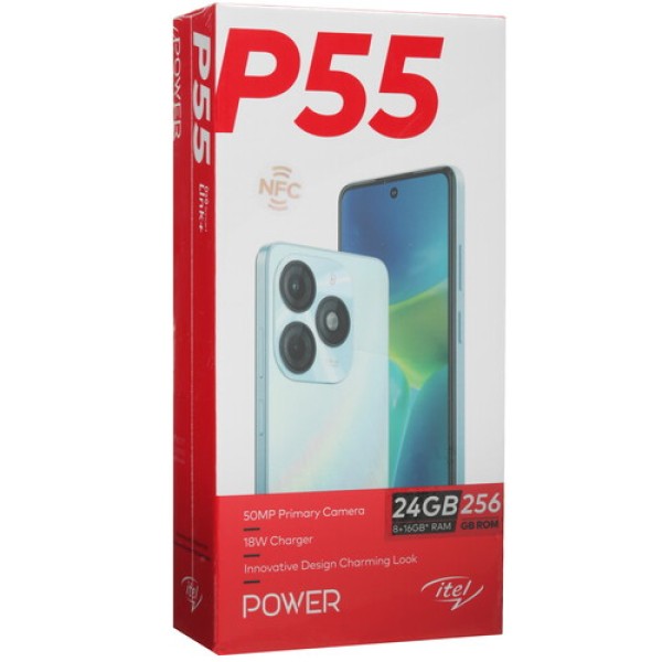 6.6" Смартфон Itel P55 256 ГБ черный