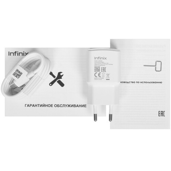 6.56" Смартфон Infinix HOT 40i 256 ГБ голубой