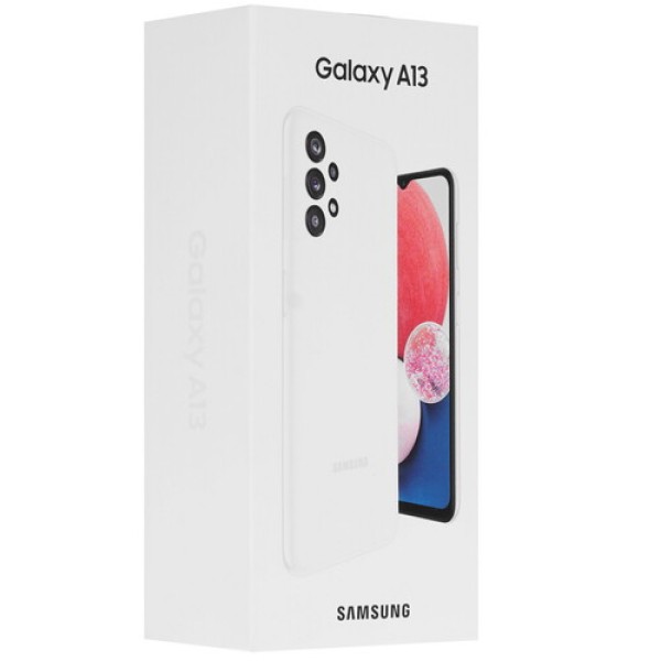 Смартфон Samsung Galaxy A13 3/32Gb [6,6"/LTE/NFC/Cam50+5+5+2Mpx/5000mAh/Белый]