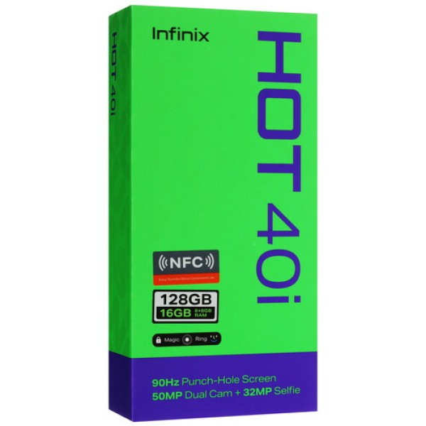 6.56" Смартфон Infinix HOT 40i 128 ГБ золотистый