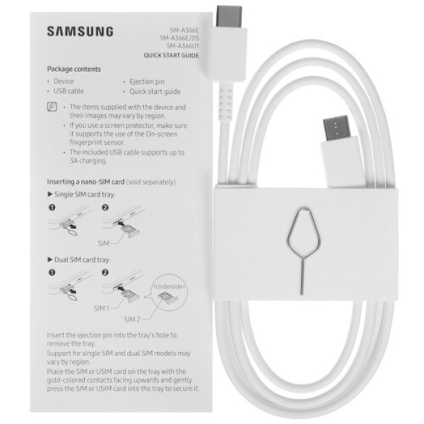 6.7" Смартфон Samsung Galaxy A36 256 ГБ белый