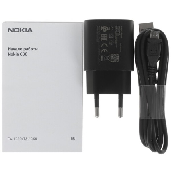 6.82" Смартфон Nokia C30 32 ГБ зеленый