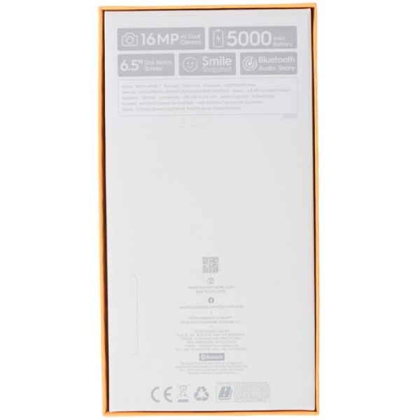 Смартфон Tecno KF6m Spark 7 2/32GB [6,52/4G/NFC/16Mpx/5000mAh/Magnet black]