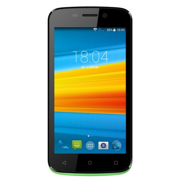 Смартфон DEXP Ixion E245 4.5" 8Gb Green 4x1.3GHz/512Mb/854x480/IPS/2SIM/Cam2/1600mAh/Android 6.0