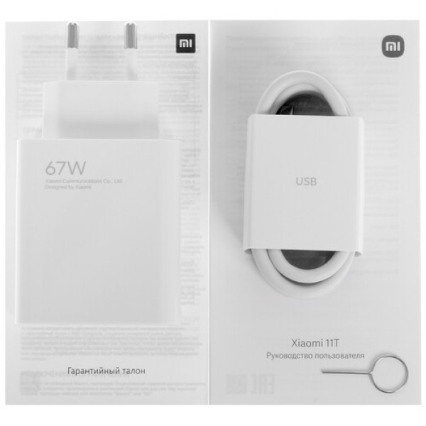 Смартфон Xiaomi 11T 8/256Gb [6,67"/5G/NFC/Cam108Mpx/5000mAh/Moonlight White]