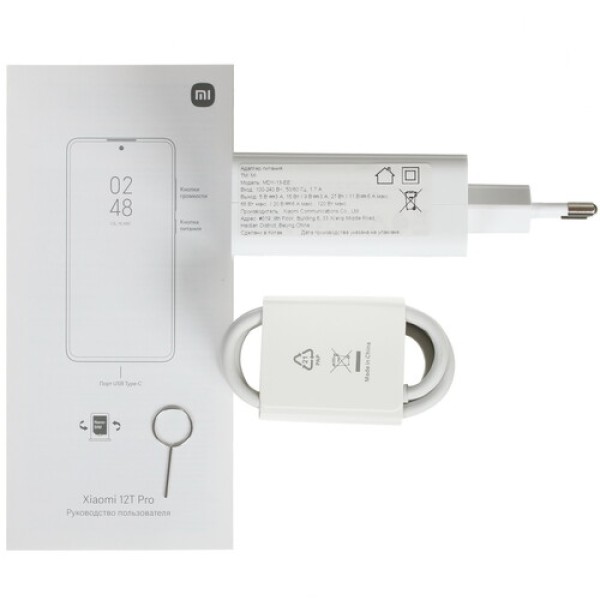 Смартфон Xiaomi 12T Pro 8/128Gb [6.67"/5G/NFC/Cam200Mpx/5000mAh/Cosmic Black]