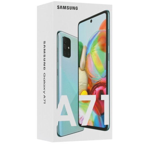 Смартфон Samsung SM-A715F Galaxy A71 6.7" 128Gb Blue Snapdragon 730G/6Gb/2400х1080/sAMOLED Plus/LTE/Cam64+12+12+5/32/4500mAh/Android 10
