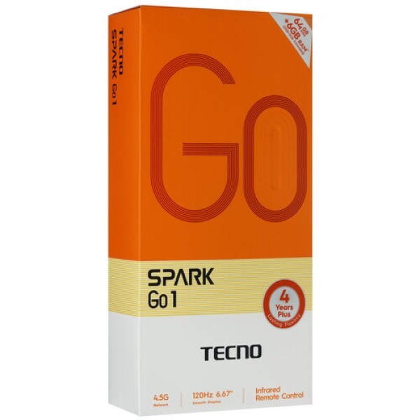 6.67" Смартфон Tecno SPARK GO 1 64 ГБ золотистый