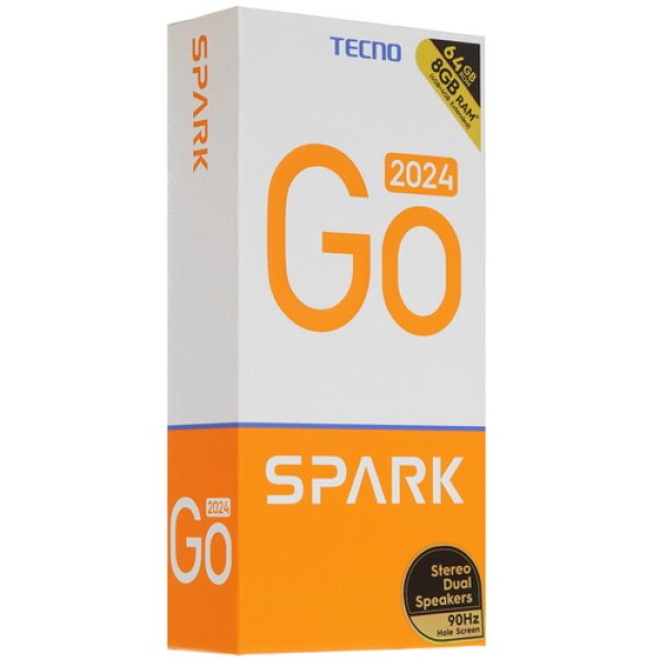 6.56" Смартфон Tecno SPARK GO 2024 64 ГБ черный