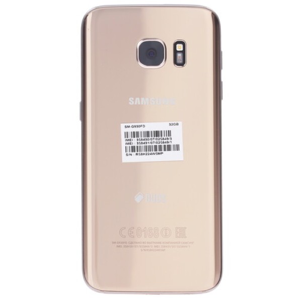 Смартфон Samsung SM-G930FD Galaxy S7 5.1" 32Gb Gold 8(4х2.3Ghz+4х1.6Ghz)/4096Mb/2560x1440/LTE/GPS/Cam12/3000mAh/And6.0