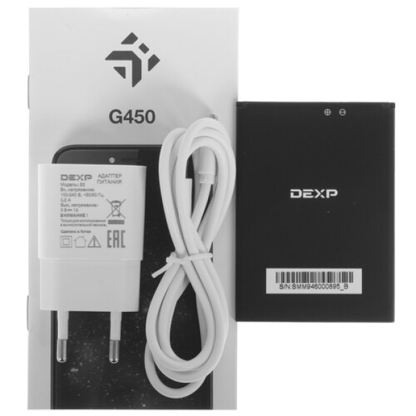 5" Смартфон DEXP G450 8 ГБ серый
