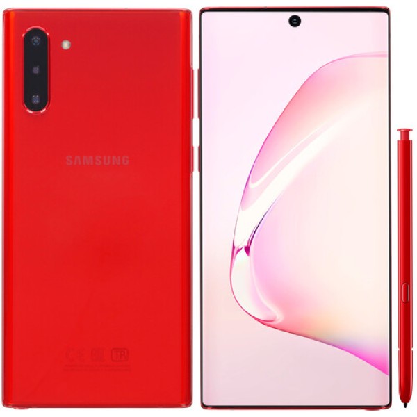 Смартфон Samsung Galaxy Note 10 6.3" 256Gb Red Exynos 9825(2x2.7Ghz+2x2.3Ghz+4x1.95Ghz)/8192Mb/3040x1440/dAMOLED/2SIM/LTE/Cam16+12+12/3500mAh/An9