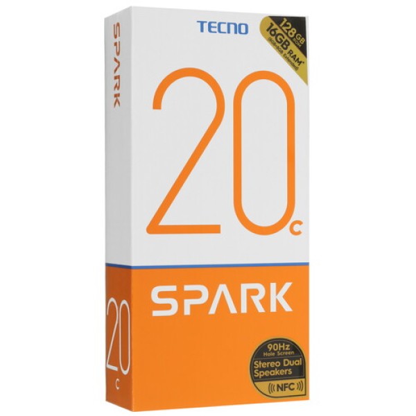 6.56" Смартфон Tecno SPARK 20C 128 ГБ зеленый