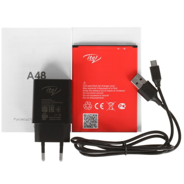 6.1" Смартфон Itel A48 32 ГБ черный