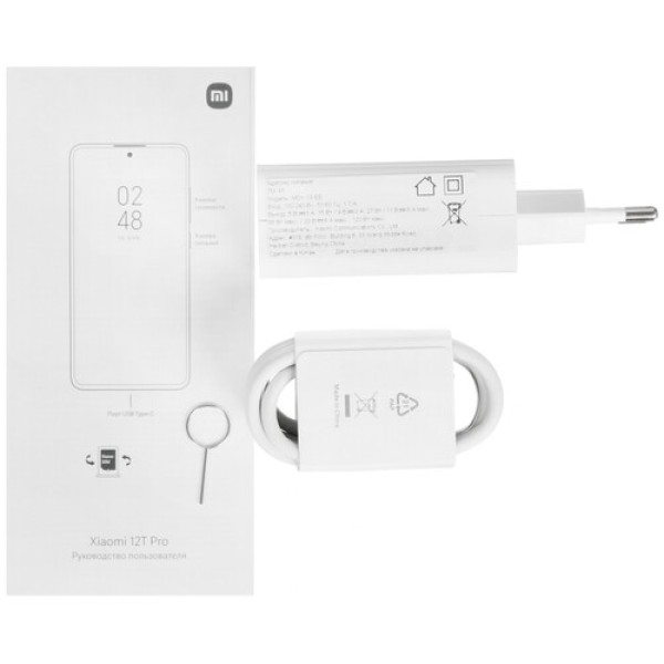Смартфон Xiaomi 12T Pro 8/128Gb [6.67"/5G/NFC/Cam200Mpx/5000mAh/Clear Blue]