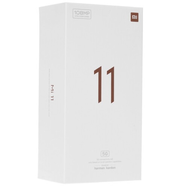 Смартфон Xiaomi Mi 11 8/256Gb [6,81"/5G/NFC/Cam108Mpx/4600mAh/White]