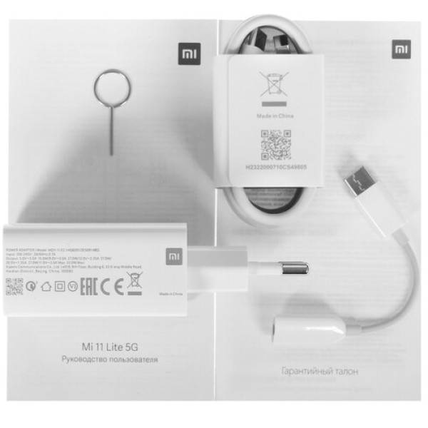 Смартфон Xiaomi Mi 11 lite 5G 8/128Gb [6,55"/5G/NFC/Cam64Mpx/4250mAh/Truffle Black]