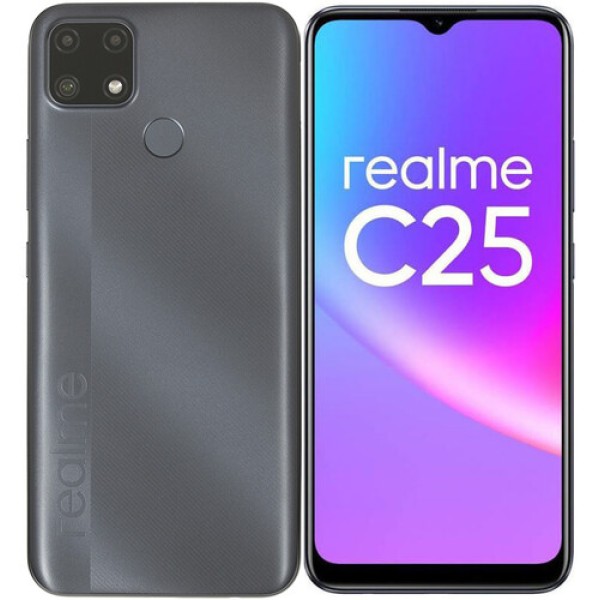 6.5" Смартфон realme C25 64 ГБ черный