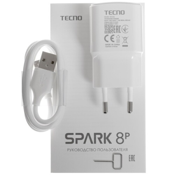 6.6" Смартфон Tecno SPARK 8P 128 ГБ золотистый