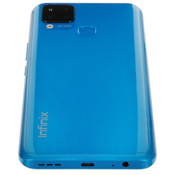 6.82" Смартфон Infinix HOT 10S 128 ГБ синий [8x2 ГГц, 4 Гб, 2 SIM, TFT, 1640х720, камера 48+2 Мп, 4G, GPS, FM, 5000 мА*ч]
