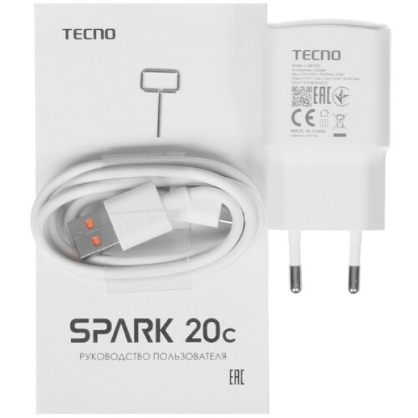 6.56" Смартфон Tecno SPARK 20C 256 ГБ черный