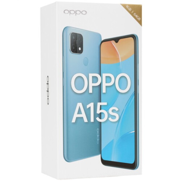 6.52" Смартфон OPPO A15s 64 ГБ черный