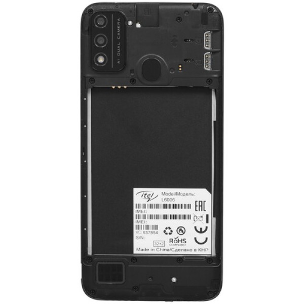 6.1" Смартфон Itel A48 32 ГБ черный
