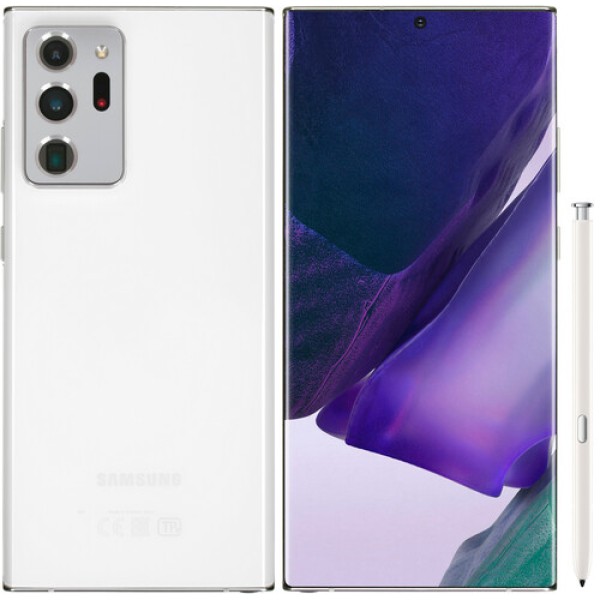 Смартфон Samsung Galaxy Note 20 Ultra 6.9" 256Gb White Exynos990/8Gb/3088x1440/dAMOLED/LTE/Cam108+12+12/10Mp/4500mAh/Android
