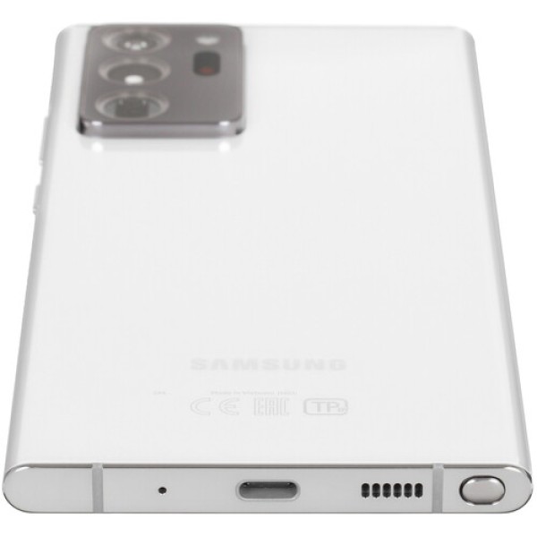 Смартфон Samsung Galaxy Note 20 Ultra 6.9" 256Gb White Exynos990/8Gb/3088x1440/dAMOLED/LTE/Cam108+12+12/10Mp/4500mAh/Android