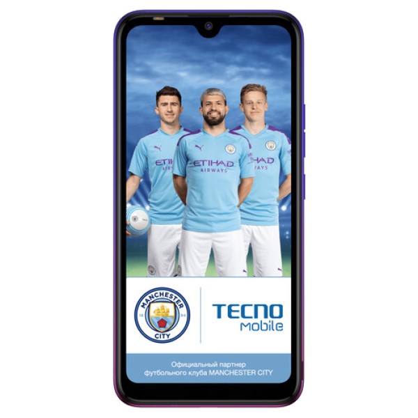 Смартфон Tecno Spark 4 Air 6.088" 32Gb Hiller Purple MT6761/4x2,0Ghz/2048Mb/1560x720/2SIM/LTE/Cam13+0.8/3000mAh/Android 9