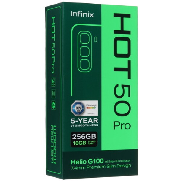 6.78" Смартфон Infinix HOT 50 Pro 256 ГБ голубой