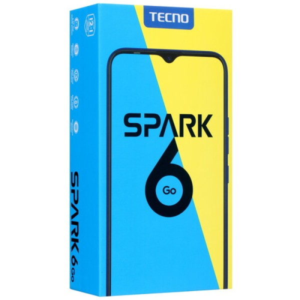 6.52" Смартфон Tecno SPARK 6 Go 32 ГБ синий