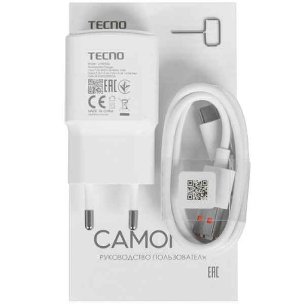 6.8" Смартфон Tecno CAMON 19 128 ГБ голубой