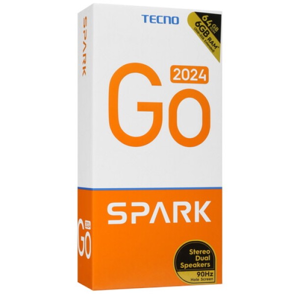 6.56" Смартфон Tecno SPARK GO 2024 64 ГБ зеленый