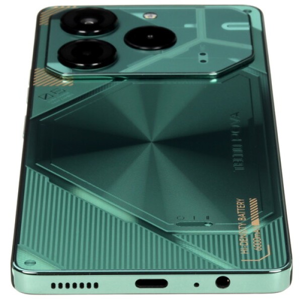 6.8" Смартфон Tecno POVA 6 Pro 5G 256 ГБ зеленый