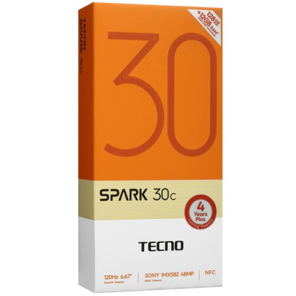 6.67" Смартфон Tecno SPARK 30C 128 ГБ зеленый