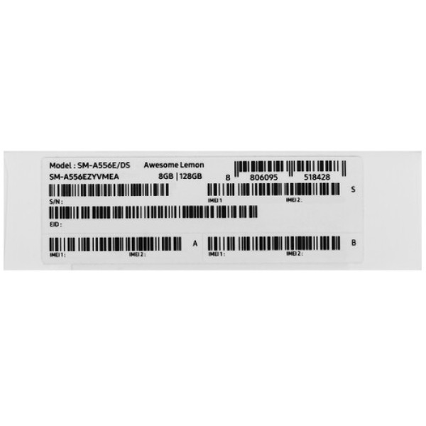 6.6" Смартфон Samsung Galaxy A55 128 ГБ желтый