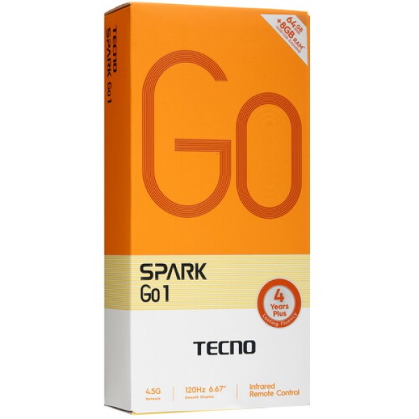 6.67" Смартфон Tecno SPARK GO 1 64 ГБ черный